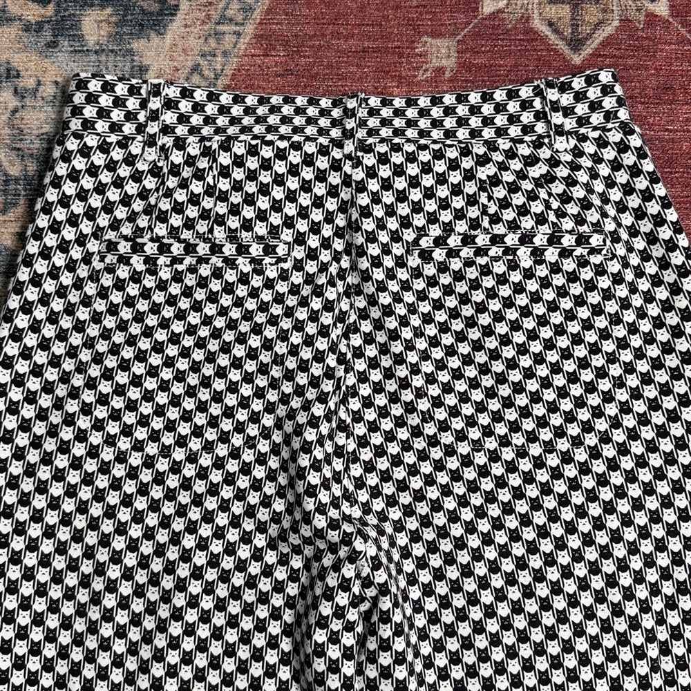 BETABRAND Cat Print Pants Size Small - Picture 8 of 13